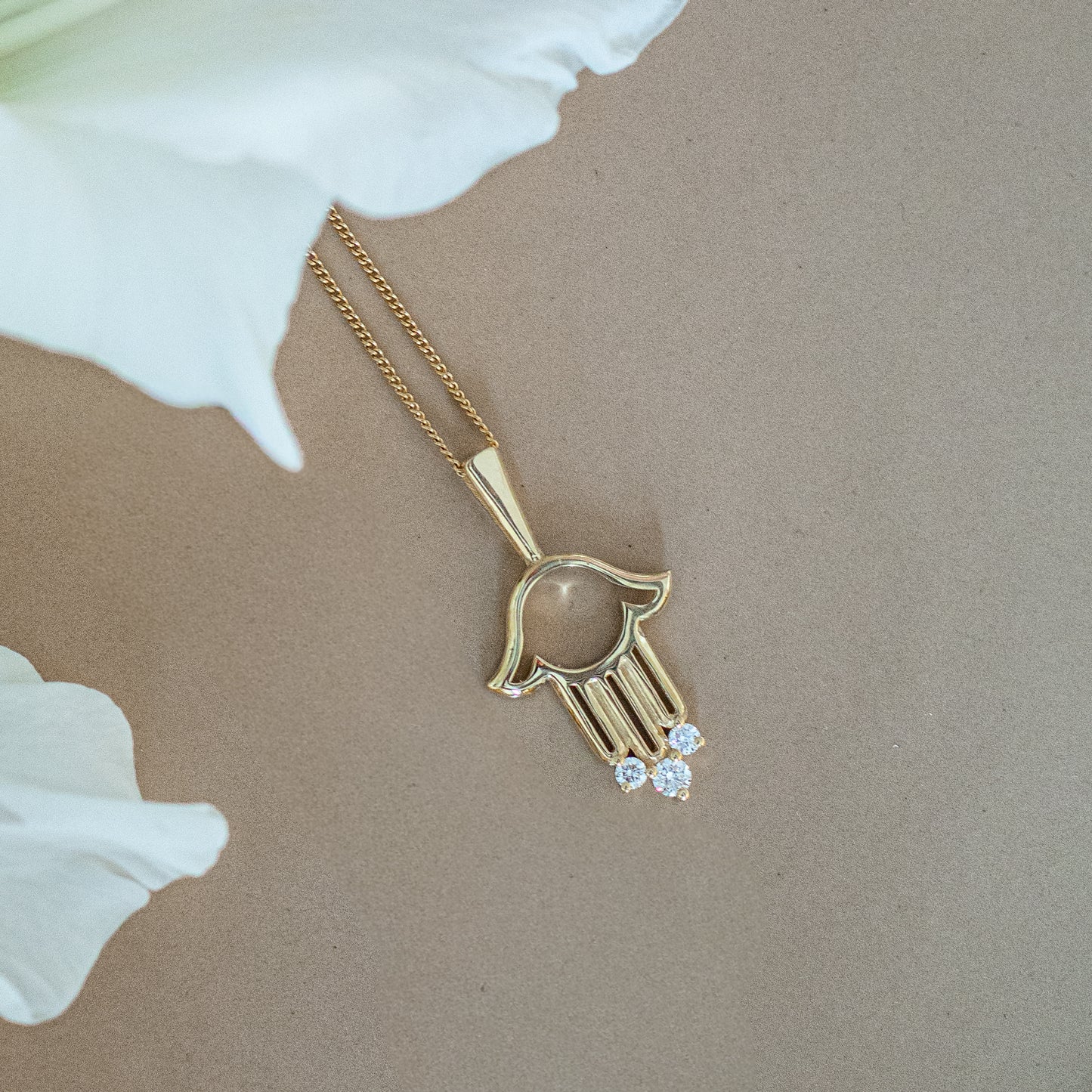 Hamsa On You Diamonds Necklace