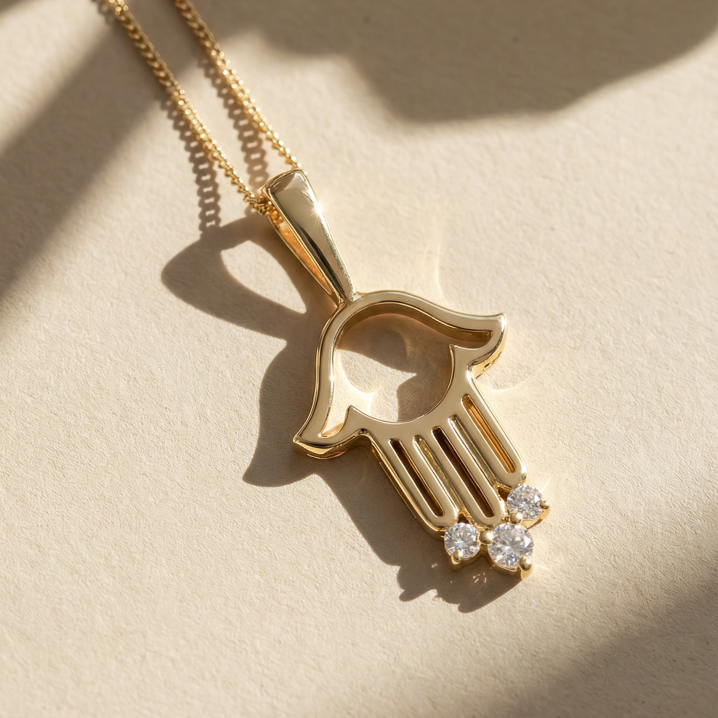 Hamsa On You Diamonds Necklace