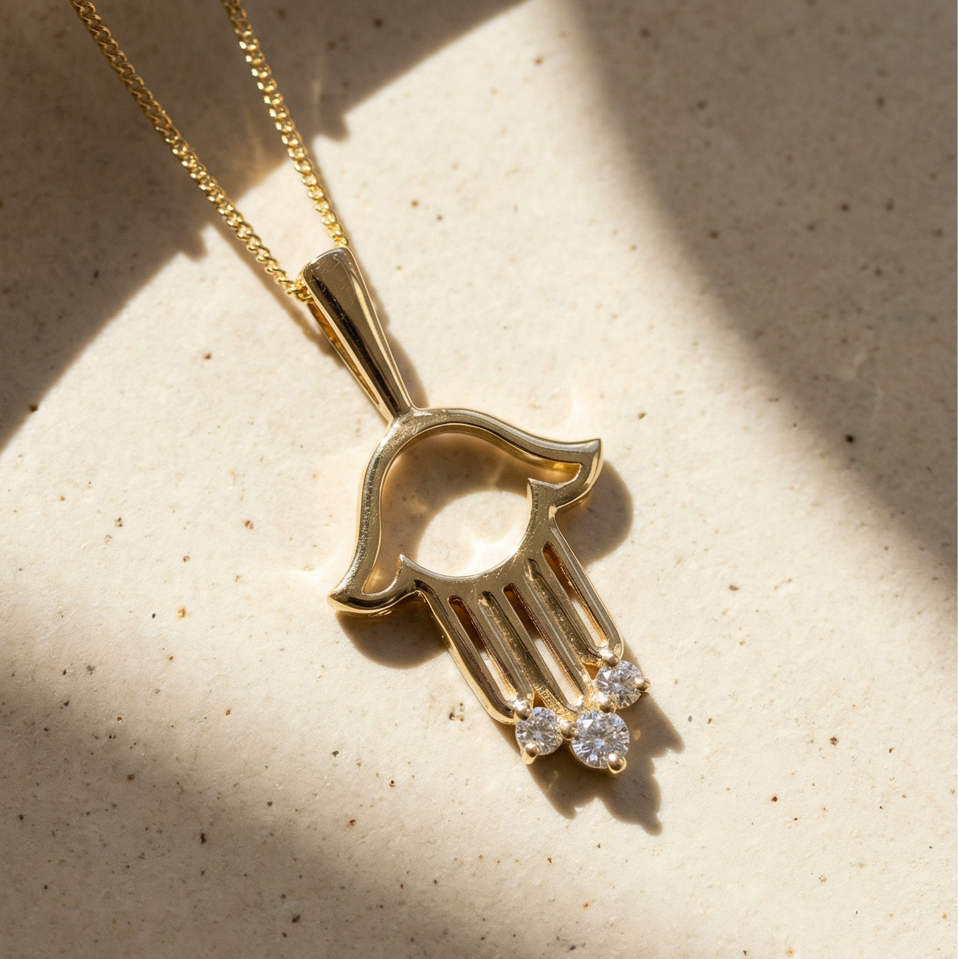 Hamsa On You Diamonds Necklace