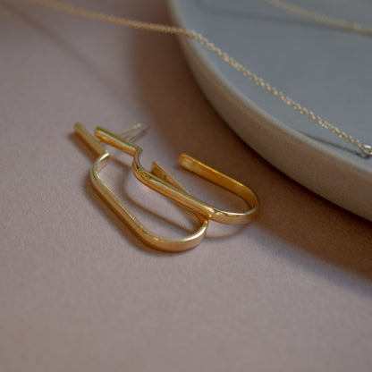 Modern gipsy U earrings