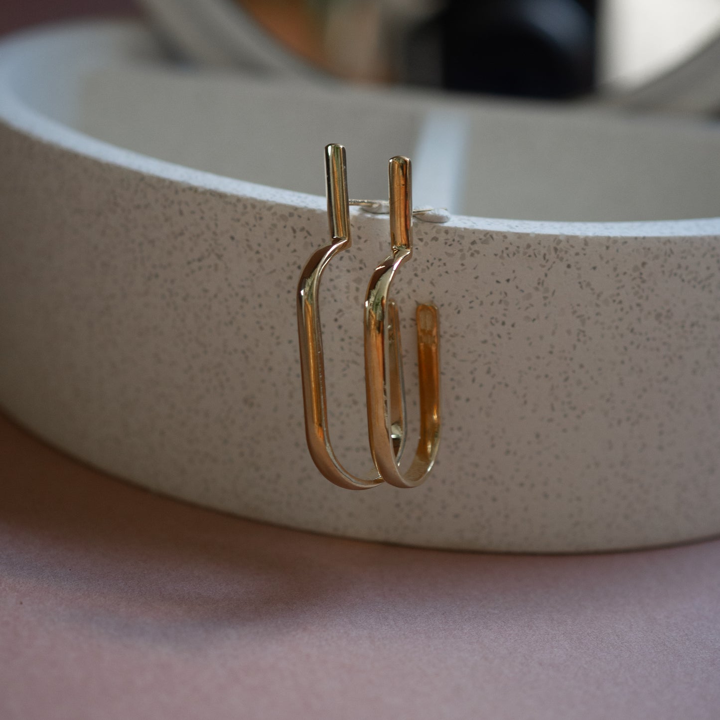 Modern gipsy U earrings