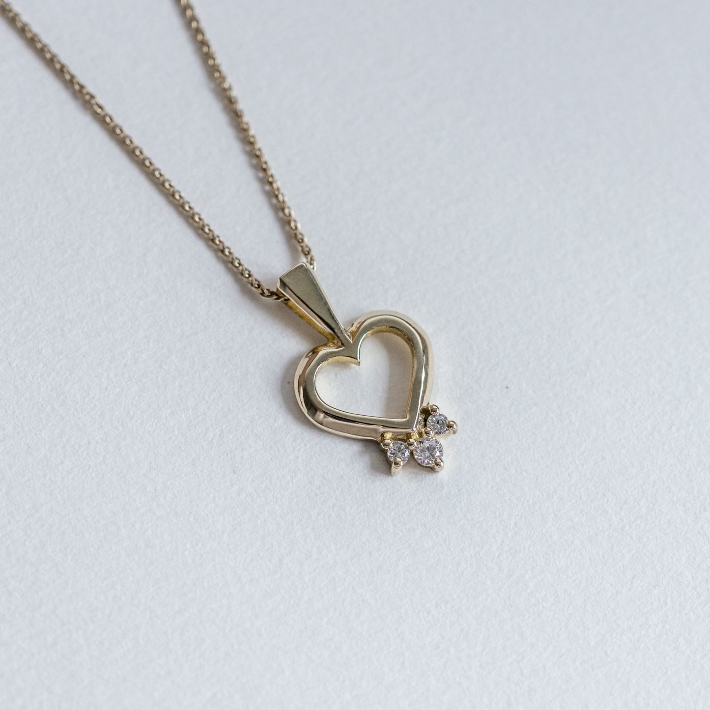 Not Just a Heart Diamond Necklace