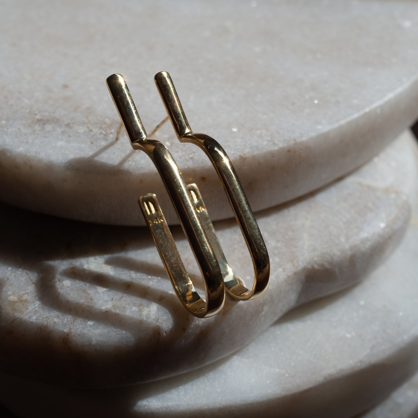 Modern gipsy U earrings