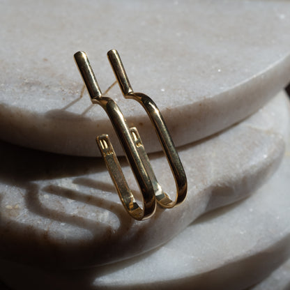 Modern gipsy U earrings