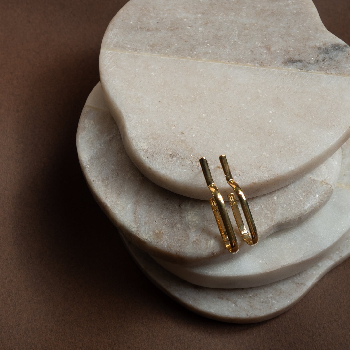 Modern gipsy U earrings