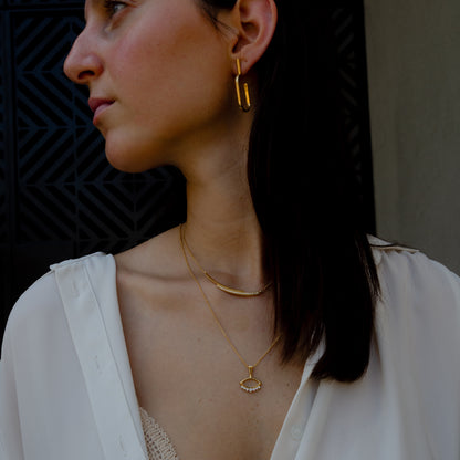 Modern gipsy U earrings